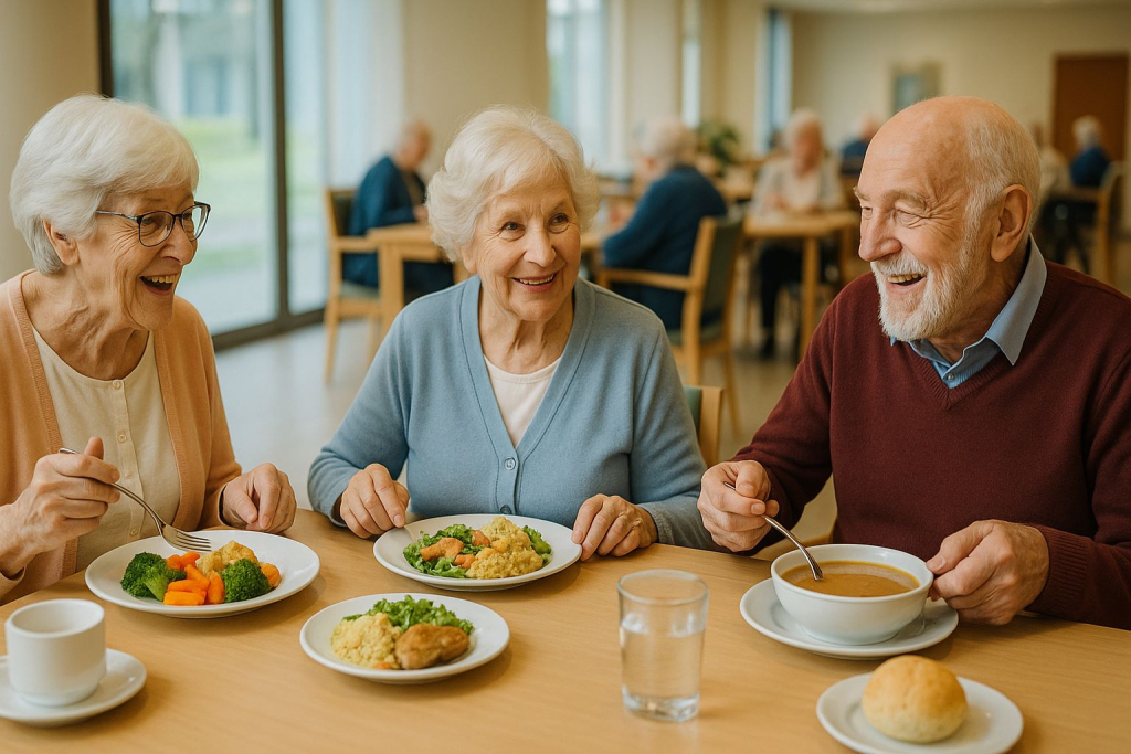 Alimentación en residencias: más que nutrientes, un derecho humano con dignidad