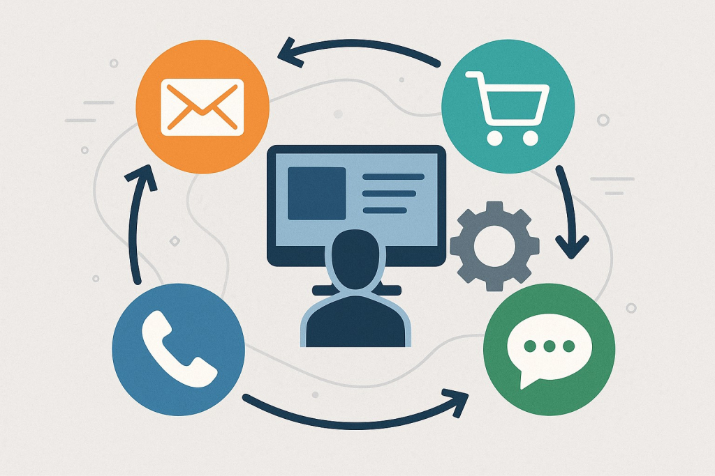 Cómo integrar canales digitales sin desordenar la gestión comercial Tema clave para empresas multicanal.
