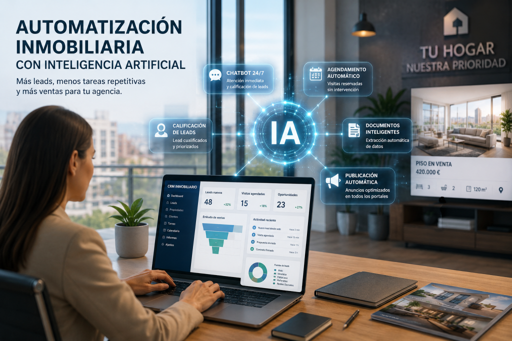 Automatización inmobiliaria con IA para aumentar ventas