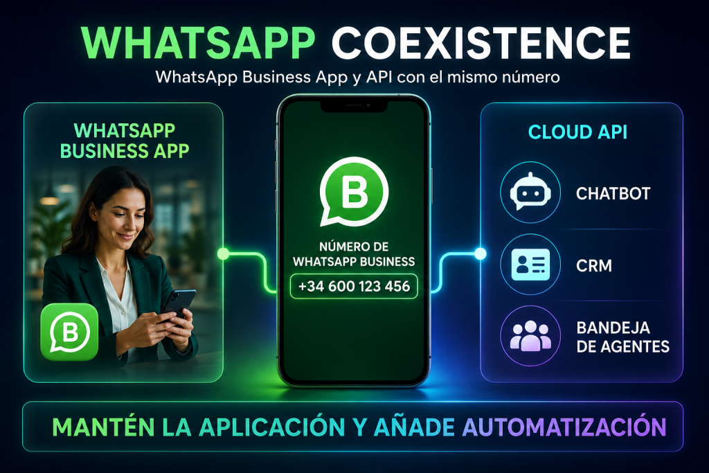WhatsApp Coexistence: qué es y cómo usar WhatsApp Business App y API con el mismo número