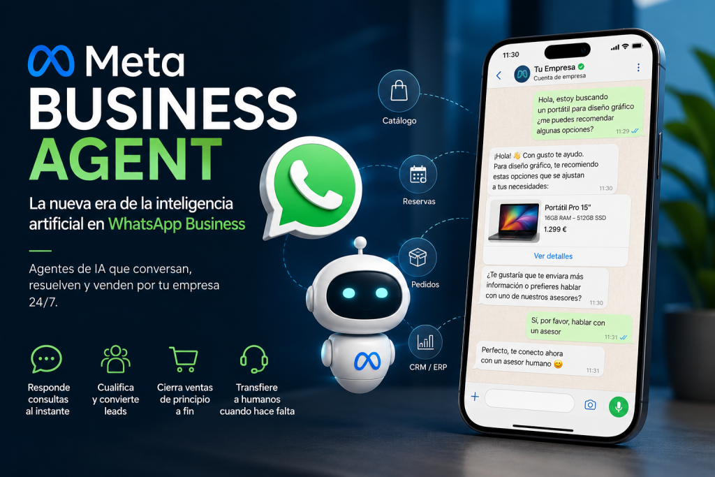 Qué es Meta Business Agent y cómo funciona en WhatsApp