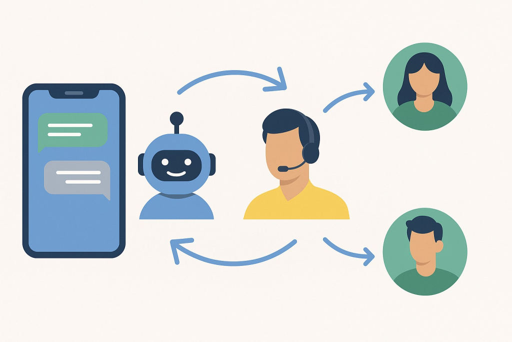 Conquista de clientes desde WhatsApp: combos chatbot + multiagente + campañas